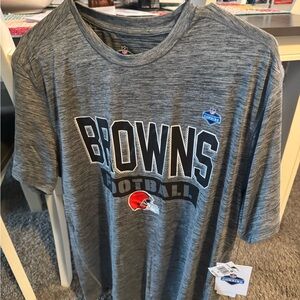 Gray Browns Football Tee